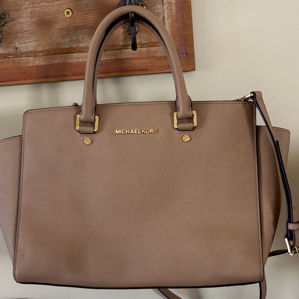 Michael Kors Brown Satchel Bag